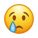 😢-Animated Emoji, Telegram Sticker