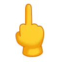 🖕-Animated Emoji, Telegram Sticker