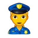 👮‍♀️-Animated Emoji, Telegram Sticker