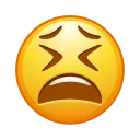 😫-Animated Emoji, Telegram Sticker
