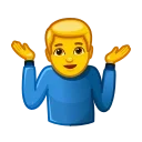 🤷‍♂️-Animated Emoji, Telegram Sticker