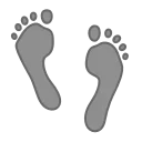 👣-Animated Emoji, Telegram Sticker