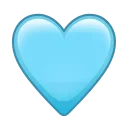 🩵-Animated Emoji, Telegram Sticker