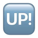 🆙-Animated Emoji, Telegram Sticker