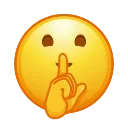 🤫-Animated Emoji, Telegram Sticker