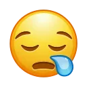 😪-Animated Emoji, Telegram Sticker