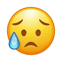 😥-Animated Emoji, Telegram Sticker