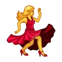 💃-Animated Emoji, Telegram Sticker