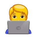 🧑‍💻-Animated Emoji, Telegram Sticker