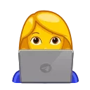 👩‍💻-Animated Emoji, Telegram Sticker