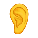 👂-Animated Emoji, Telegram Sticker