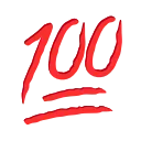 💯-Animated Emoji, Telegram Sticker
