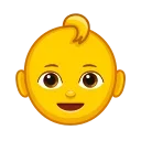 👶-Animated Emoji, Telegram Sticker