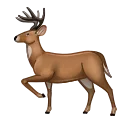 🦌-Animated Emoji, Telegram Sticker
