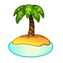 🏝-Animated Emoji, Telegram Sticker