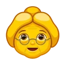 👵-Animated Emoji, Telegram Sticker