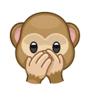 🙊-Animated Emoji, Telegram Sticker