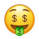 🤑-Animated Emoji, Telegram Sticker