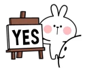 👍-[Animation] Spoiled Rabbit, Telegram Sticker