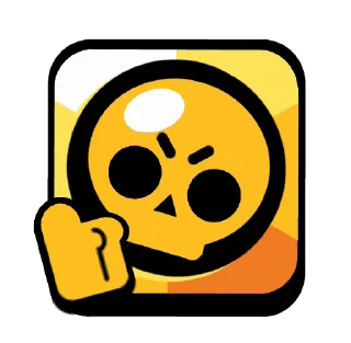 👍-Anim Default Pins @BrawlStarsStik, Telegram Sticker