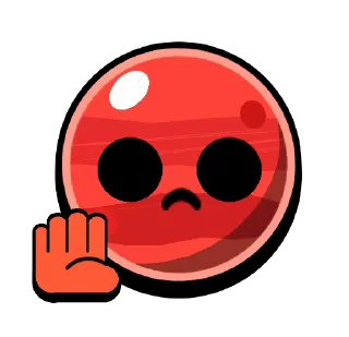 ✖️-Anim Default Pins @BrawlStarsStik, Telegram Sticker