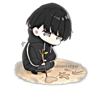 🥰-ANIME BOY @animestickerchannel, Telegram Sticker