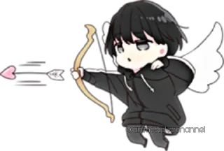 😁-ANIME BOY @animestickerchannel, Telegram Sticker