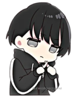 🙅‍♂-ANIME BOY @animestickerchannel, Telegram Sticker