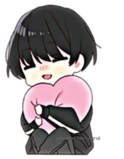 ☺️-ANIME BOY @animestickerchannel, Telegram Sticker