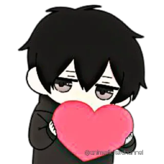🥰-ANIME BOY @animestickerchannel, Telegram Sticker