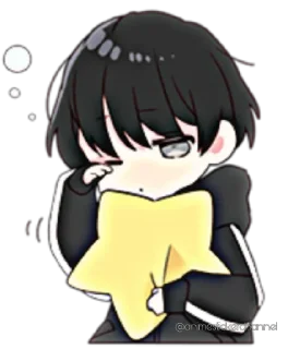 🥱-ANIME BOY @animestickerchannel, Telegram Sticker