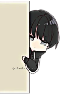 😶-ANIME BOY @animestickerchannel, Telegram Sticker