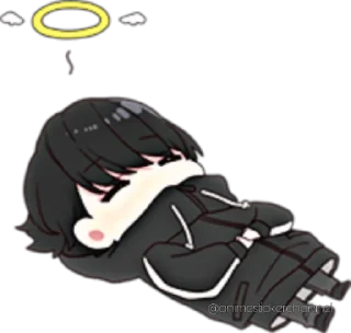 ☠-ANIME BOY @animestickerchannel, Telegram Sticker