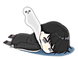 😵-ANIME BOY @animestickerchannel, Telegram Sticker