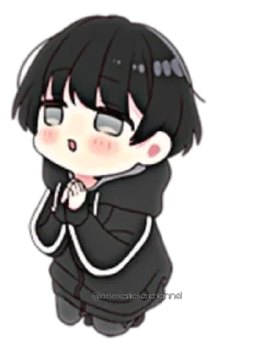 ☺️-ANIME BOY @animestickerchannel, Telegram Sticker