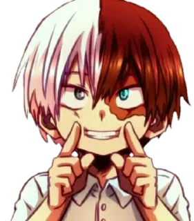 😄-Shoto's Anime Reactions Pack, Telegram Sticker