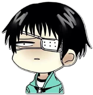 😑-Shoto's Anime Reactions Pack, Telegram Sticker