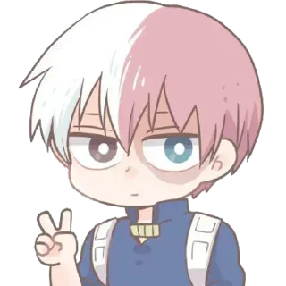 ✌️-Shoto's Anime Reactions Pack, Telegram Sticker