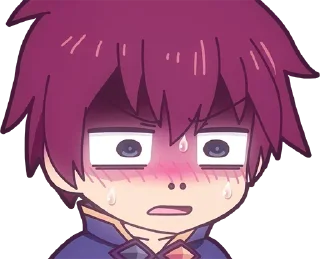 😓-Shoto's Anime Reactions Pack, Telegram Sticker