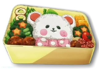 🍘-anime food stickers, Telegram Sticker