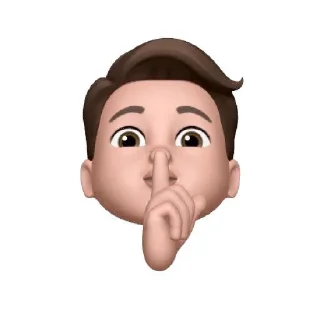 🤫-Animoji-F3de, Telegram Sticker