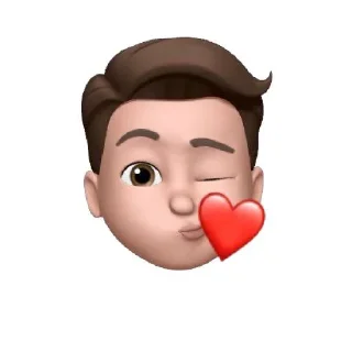 😘-Animoji-F3de, Telegram Sticker