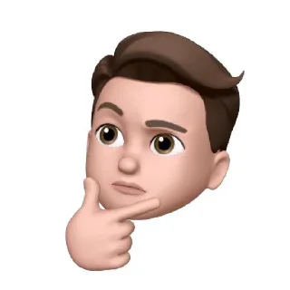 🤔-Animoji-F3de, Telegram Sticker