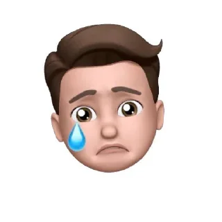 😢-Animoji-F3de, Telegram Sticker