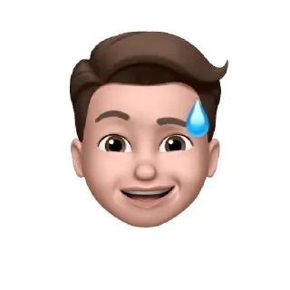 😅-Animoji-F3de, Telegram Sticker