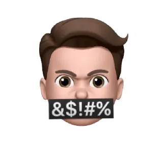 🤬-Animoji-F3de, Telegram Sticker
