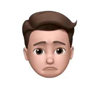 ☹️-Animoji-F3de, Telegram Sticker
