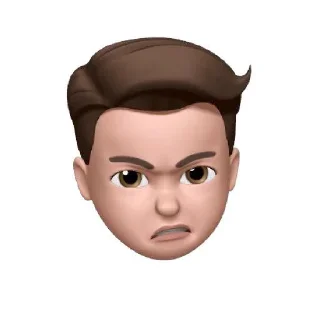 😠-Animoji-F3de, Telegram Sticker
