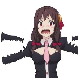 😧-Anime Reactions @SwallowZireael, Telegram Sticker