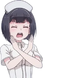 🙅‍♀️-Anime Reactions @SwallowZireael, Telegram Sticker